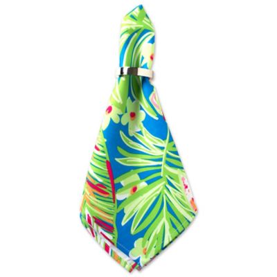 Image showing 5 th DII Summer Floral Print Outdoor Napkins, 6 pc.