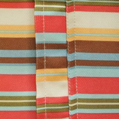 Image showing 10 th DII Summer Striped Round Outdoor Tablecloth with Zipper