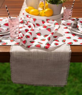 Image showing  Watermelon Print Outdoor Table Runner