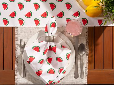 Image showing  Watermelon Print Outdoor Napkins, 6 pc.