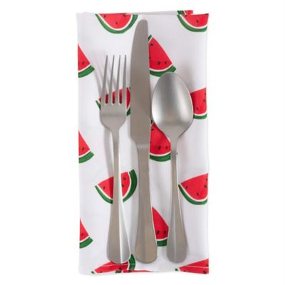 Image showing  Watermelon Print Outdoor Napkins, 6 pc.