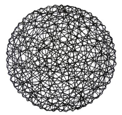 Image showing  Round Woven Paper Place Mats, 15 in., 6-Pack