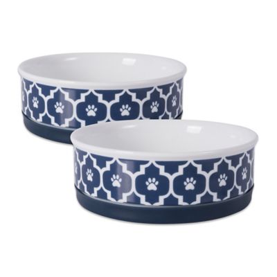 Design Imports Lattice Pet Bowls, 2 ct.