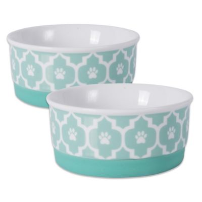 Design Imports Lattice Pet Bowls, 2 ct.