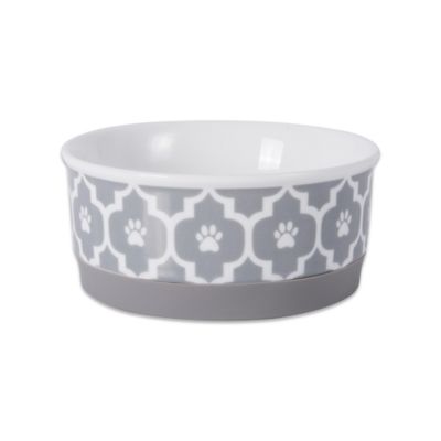 Zingz & Thingz Lattice Dishwasher Safe Porcelain Pet Bowl, 1-Pack