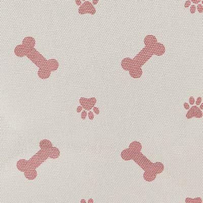 Image showing  Paw and Bone Rectangular Polyester Storage Bin, 14 in. x 8 in. x 9 in., Rose