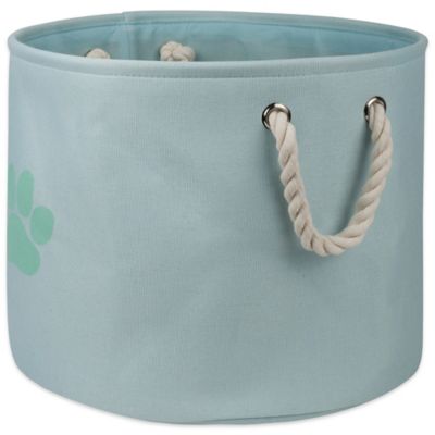 Zingz & Thingz Paw Round Polyester Pet Bin