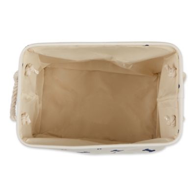 Image showing  Paw and Bone Rectangular Polyester Storage Bin, 14 in. x 8 in. x 9 in.