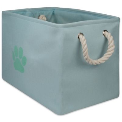 Zingz & Thingz Paw Rectangle Polyester Pet Bin