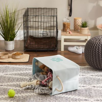 Image showing  Paw Rectangular Polyester Pet Bin