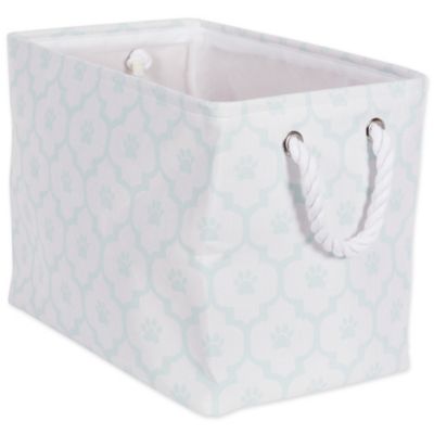 Zingz & Thingz Paw Lattice Rectangular Polyester Pet Bin