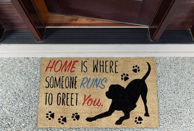 Image showing  Home Dog Natural Fiber Door Mat, 18 in. x 30 in.