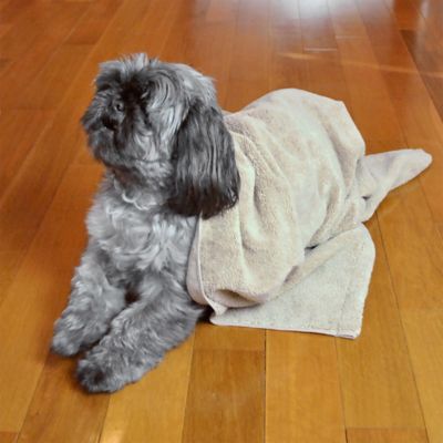 Image showing  Embroidered Pet Bath Towel, 44 in. x 27.5 in., Paw Print