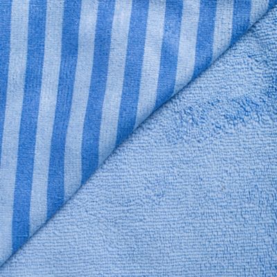 Image showing 6 th Bone Dry Striped Embroidered Paw Pet Towel, 44 in. x 27.5 in., Blue
