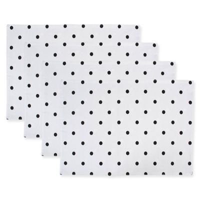 Image showing  Reversible Polka Dot Place Mat, 13 in. x 19 in.
