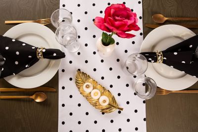 Image showing 5 th DII Reversible Polka Dot Table Runner, 13 in. x 72 in., For Tables that Seat 4-6 People