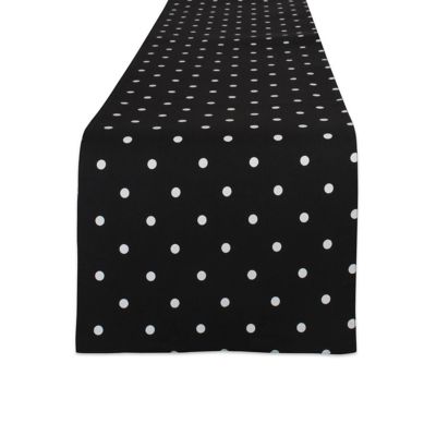 Image showing 8 th DII Reversible Polka Dot Table Runner, 13 in. x 72 in., For Tables that Seat 4-6 People