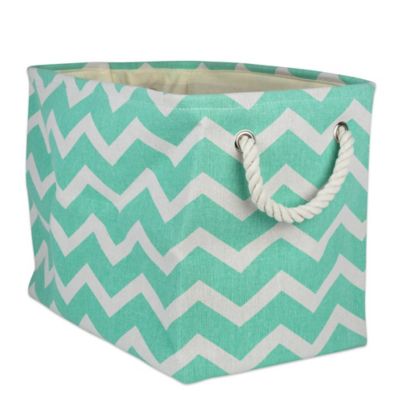 Zingz & Thingz Chevron Rectangle Polyester Storage Bin