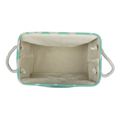 Image showing  Chevron Rectangular Polyester Storage Bin