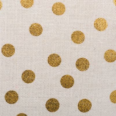 Image showing  Dots Rectangular Polyester Bin, 16 in. x 10 in. x 12 in., Gold