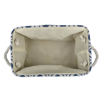 Image showing 5 th DII Ikat Mineral Rectangular Polyester Storage Bin