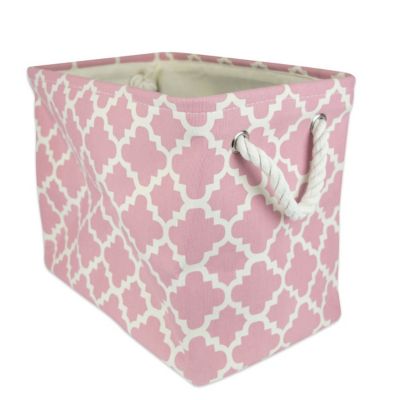 Zingz & Thingz Lattice Rectangle Polyester Bin, 15 in. x 12 in. x 18 in.