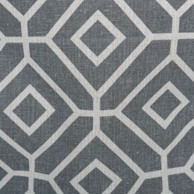 Image showing  Stained Glass Stone Rectangle Polyester Storage Bin, Gray Large 17.5x12x15