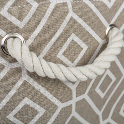 Image showing  Stained Glass Stone Rectangle Polyester Storage Bin, Stone Medium 16x10x12