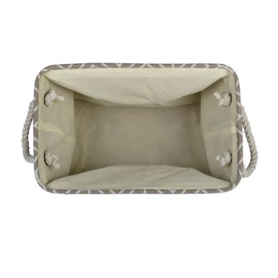 Image showing  Stained Glass Stone Rectangle Polyester Storage Bin, Stone Medium 16x10x12