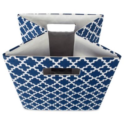 Image showing 1 th DII Lattice Square Polyester Cube Storage Bin, 13 in. x 13 in. x 13 in.