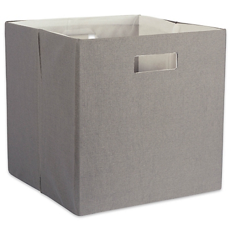 Zingz & Thingz Solid Square Polyester Cube Storage Bin, 13 in. x 13 in. x 13 in.