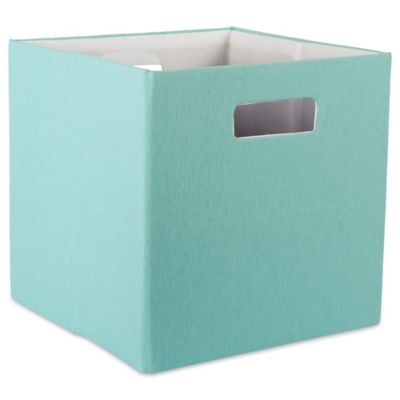 Image showing  Solid Square Polyester Cube Storage Bin, 13 in. x 13 in. x 13 in.