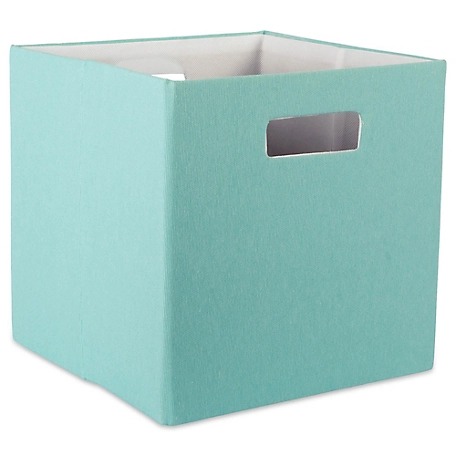 Zingz & Thingz Solid Square Polyester Cube Storage Bin, 13 in. x 13 in. x 13 in.