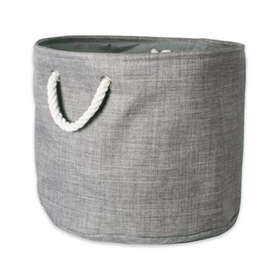 Zingz & Thingz Variegated Round Polyester Storage Bin, 15 in. x 12 in.