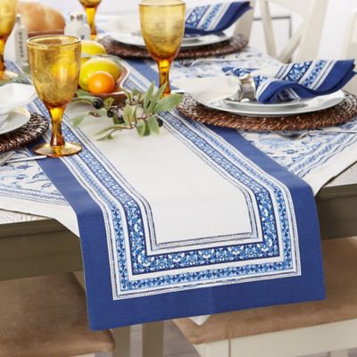 Image showing  Porto Stripe Printed Table Runner