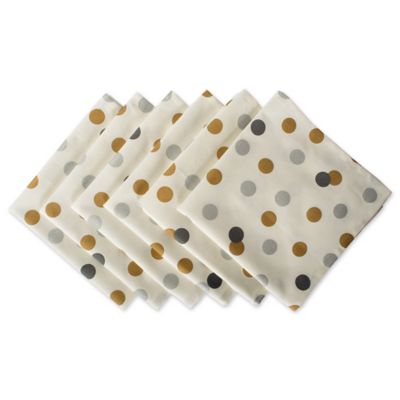Zingz & Thingz Metallic Confetti Cloth Napkin Set, 20 in. x 20 in., 6 pc.