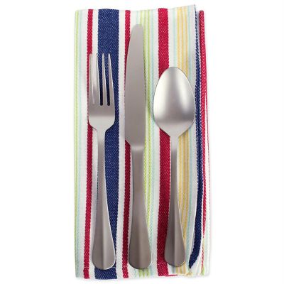 Image showing  Basic Primary Saturated Striped Napkin, Set of 6