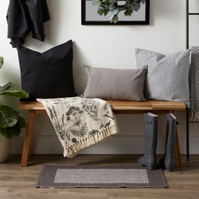 Image showing  Cotton Botanical Printed Throw Blanket
