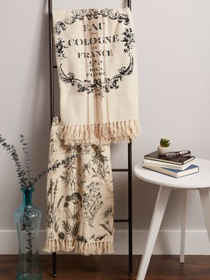 Image showing 6 th DII Cotton Botanical Printed Throw Blanket