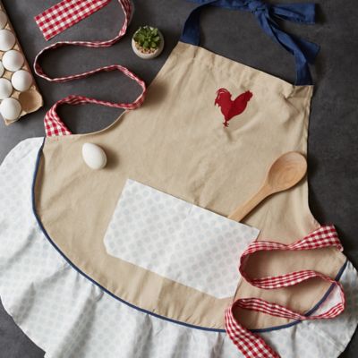 Image showing  Red Rooster Ruffle Apron