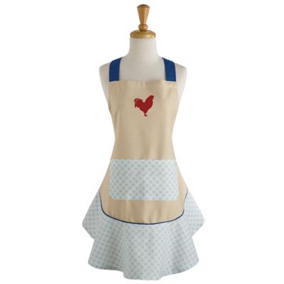 Image showing  Red Rooster Ruffle Apron