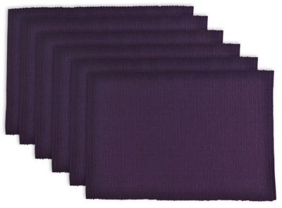 Zingz & Thingz Eggplant Ribbed Place Mats