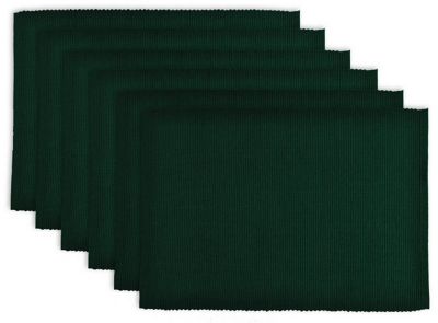 Zingz & Thingz Dark Green Ribbed Place Mat