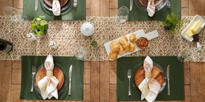 Image showing  Dark Green Ribbed Place Mat