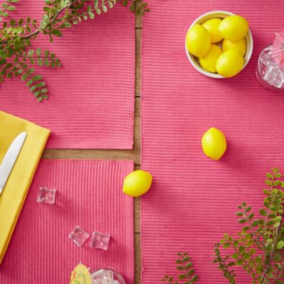 Image showing  Flamingo Ribbed Cotton Place Mat, 13 in. x 19 in.