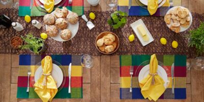 Image showing  Indian Summer Ribbed Place Mats, 13 in. x 19 in., 6-Pack