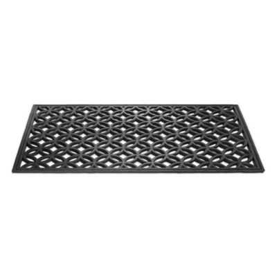 Image showing  Lattice Anti-Mold Rubber Door Mat with Anti-Slip Backing
