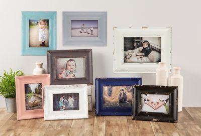 Image showing  Distressed Farmhouse Picture Frame, 5 in. x 7 in., Distressed White