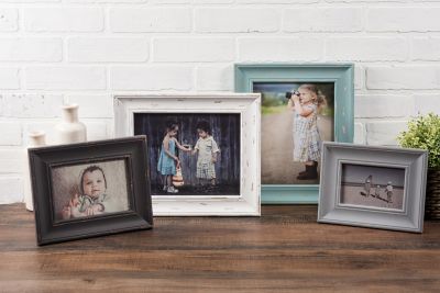 Image showing 5 th DII Distressed Farmhouse Picture Frame, 5 in. x 7 in., Distressed White