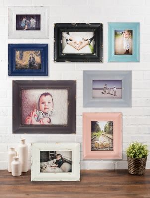 Image showing 6 th DII Distressed Farmhouse Picture Frame, 5 in. x 7 in., Distressed White